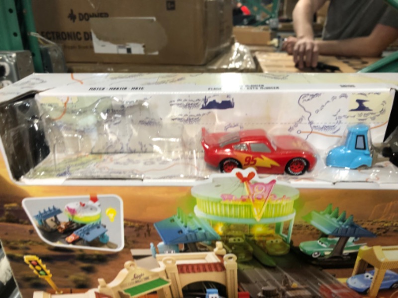 Photo 2 of * sold for parts * incomplete item * 
Disney And Pixar Cars On The Road Radiator Springs Tour Playset