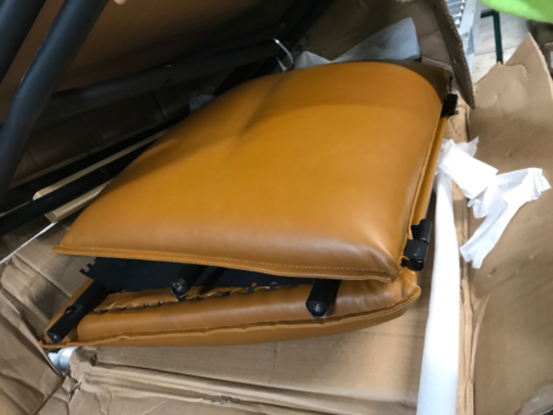 Photo 1 of * chair is damaged * see all images *
Sauder Boulevard Café Lounge Chair, Camel finish 