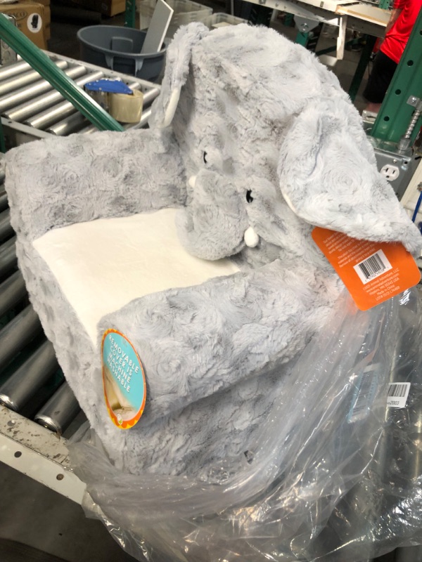 Photo 3 of Animal Adventure | Sweet Seats | Grey Elephant Children's Plush Chair