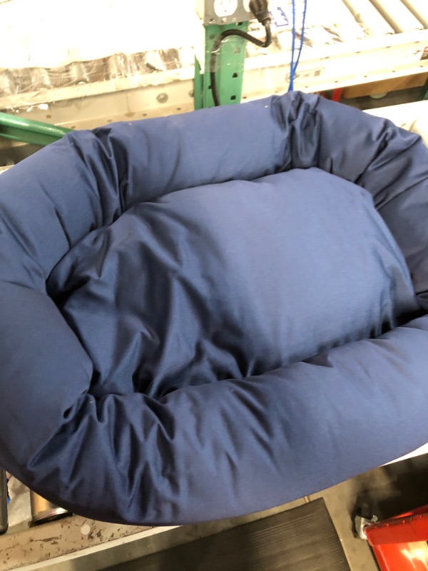 Photo 2 of *SEE NOTES* 24 inch Blue Bagel Dog Bed By Majestic Pet Products Blue 24 in