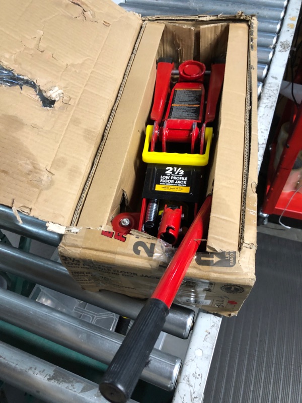 Photo 2 of *SEE NOTES* BIG RED TAM825051 Torin Hydraulic Low Profile Trolley Service/Floor Jack with Single Piston Quick Lift Pump, 2.5 Ton (5,000 lb) Capacity, Red