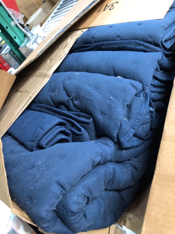 Photo 3 of * item used * please see all images *
ROARINGWILD Navy Blue Twin Size Quilt Bedding Set with Pillow Sham, Lightweight Soft Bedspread Coverlet