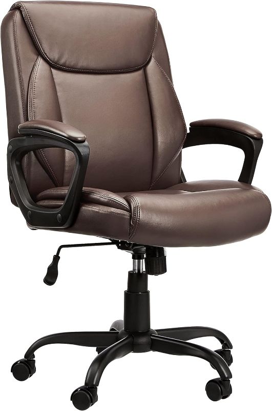 Photo 1 of *SEE NOTES* HOME AND OFFICE DESK CHAIR BROWN 58X34X56CM