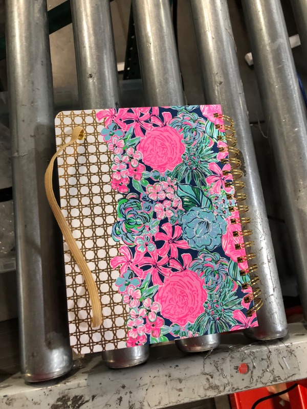 Photo 3 of Lilly Pulitzer Daily Planner 2023-2024, Medium Agenda Dated August 2023 - December 2024, Weekly Planner with Monthly Calendar, Stickers, Pockets, & Spiral Binding, Hardcover Cute Planner, Always Be Blooming