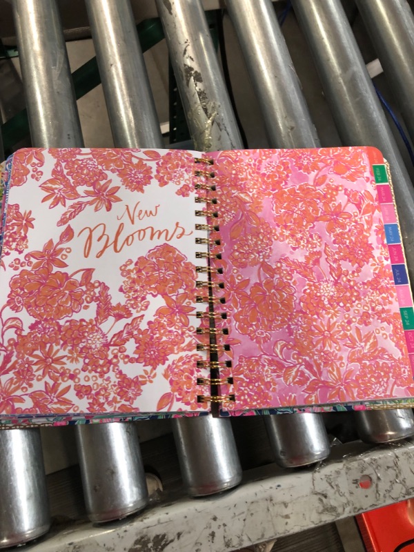 Photo 2 of Lilly Pulitzer Daily Planner 2023-2024, Medium Agenda Dated August 2023 - December 2024, Weekly Planner with Monthly Calendar, Stickers, Pockets, & Spiral Binding, Hardcover Cute Planner, Always Be Blooming