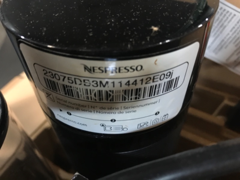 Photo 1 of Nespresso Vertuo Plus Coffee and Espresso Machine by De'Longhi with Aeroccino, Ink Black with Nespresso Capsules VertuoLine, Medium and Dark Roast Coffee Machine