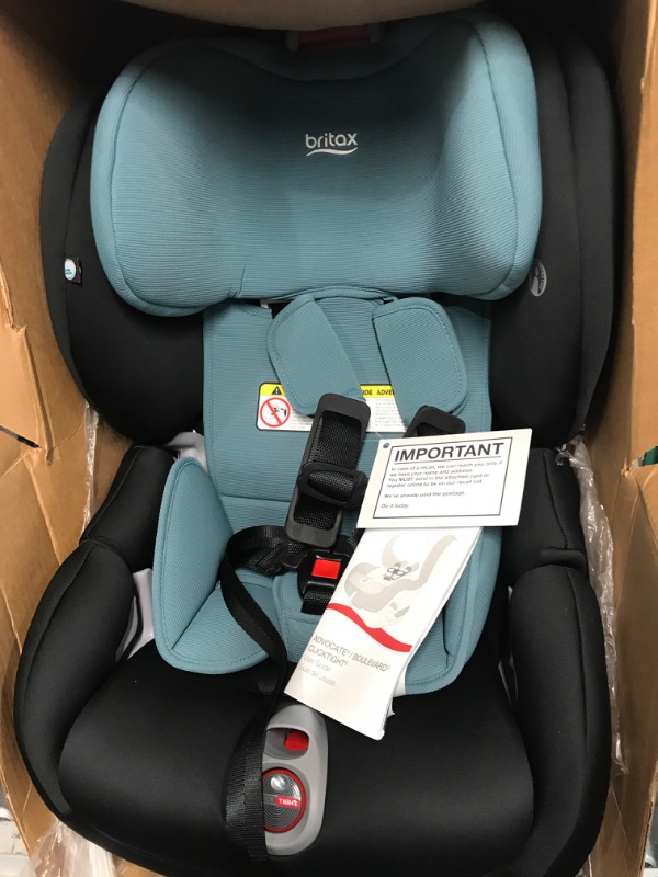 Photo 1 of Britax Boulevard Clicktight Convertible Car Seat, Green Contour SafeWash Boulevard Green Contour