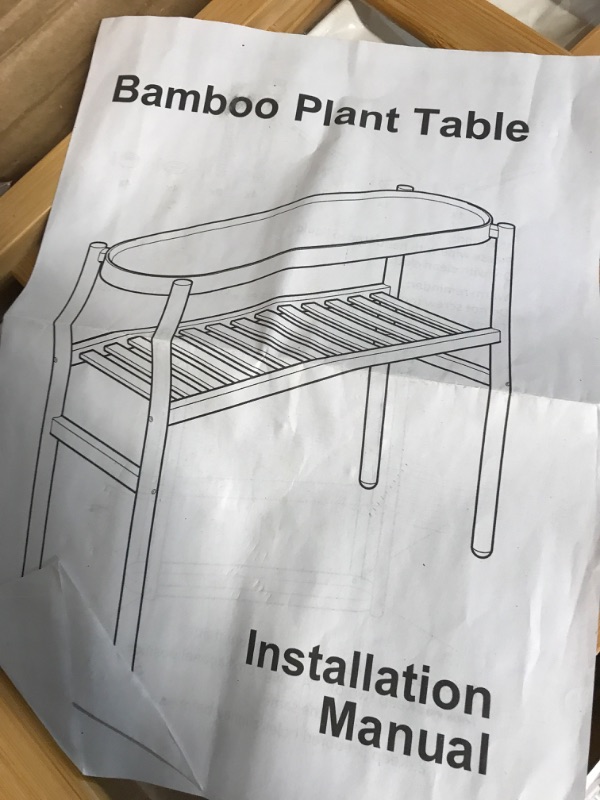 Photo 5 of [READ NOTES]
Wisuce Bamboo Plant Shelf Indoor, 2 Tier Tall Plant Stand Table for Multiple Plants, Window Table for Plants