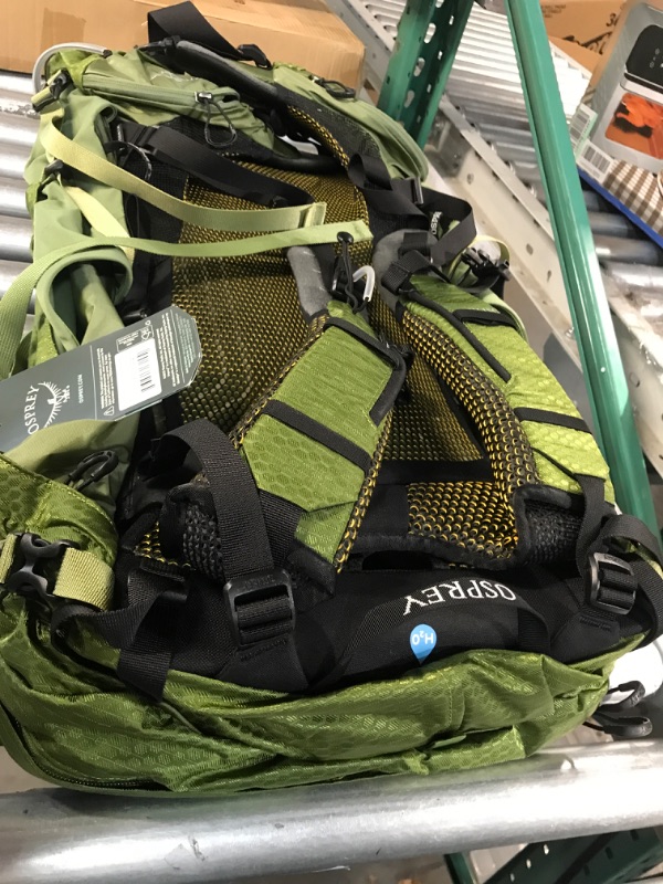 Photo 5 of **SEE NOTES** Osprey Atmos AG 65L Men's Backpacking Backpack, Mythical Green, Small/Medium Small/Medium Mythical Green Backpack