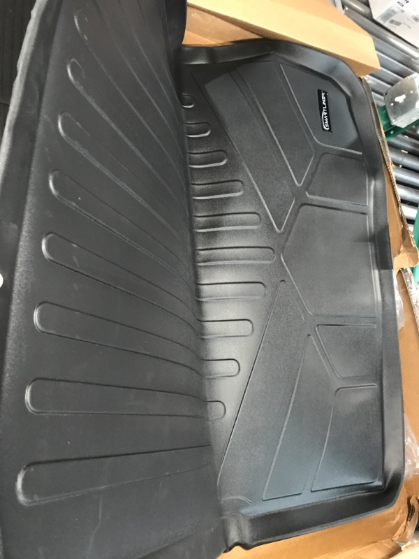 Photo 3 of **USED BUT APPEARS NEW** SMARTLINER All Weather Custom Fit Black 2 Row Floor Mats and Cargo Liner Set Compatible with 2019-2023 Audi E-Tron/E-Tron Sportback (Only fits Without 2nd Row Retentions)