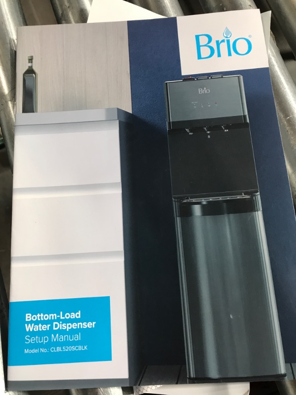 Photo 3 of **SEE NOTES** Brio Self Cleaning Bottom Loading Water Cooler Water Dispenser – Black Stainless Steel - 3 Temperature Settings - Hot, Room & Cold Water - UL / Energy Star Approved