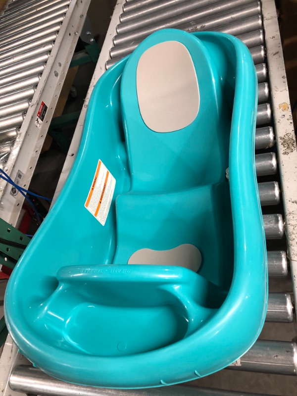 Photo 2 of **SEE NOTES** The First Years Sure Comfort Deluxe Newborn to Toddler Tub, Teal Aqua