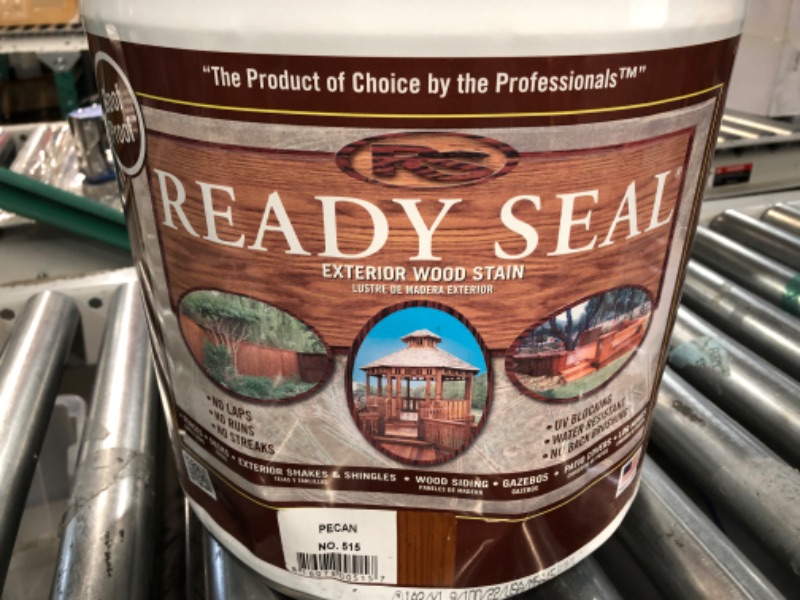 Photo 4 of **SEE NOTES** Ready Seal 515 5-Gallon Pail Pecan Exterior Wood Stain and Sealer 5 Gallon Pecan Stain and Sealer