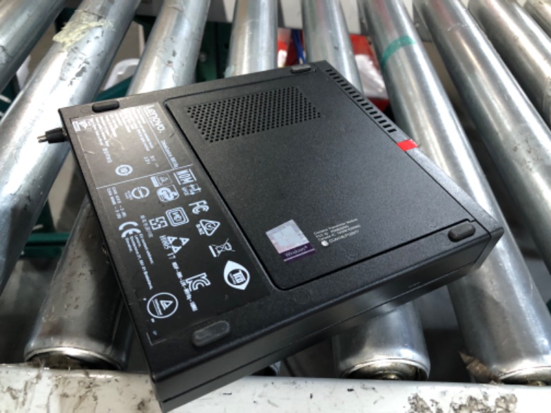 Photo 1 of Lenovo ThinkCentre M60e MFF Business Desktop, Intel Core i3-1005G1 Processor, 8GB RAM, 256GB SSD, HDMI, Display Port, RJ-45, Wi-Fi 6, Wired Keyboard & Mouse, Windows 11 Pro, Black 8GB RAM | 256GB SSD
