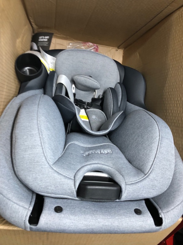 Photo 3 of Baby Jogger City Turn Rotating Convertible Car Seat | Unique Turning Car Seat Rotates for Easy in and Out, Phantom Grey