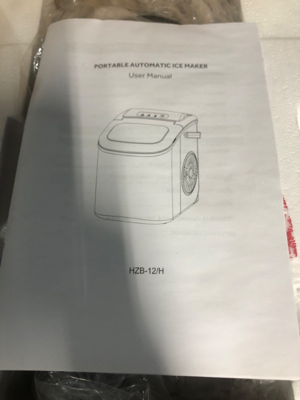 Photo 2 of **USED BUT APPEARS NEW** COWSAR Ice Makers Countertop, Portable Ice Maker Machine with Self-Cleaning, 26.5lbs/24Hrs, 6 Mins/9 Pcs Bullet Ice, Ice Scoop and Basket, Handheld Ice Maker