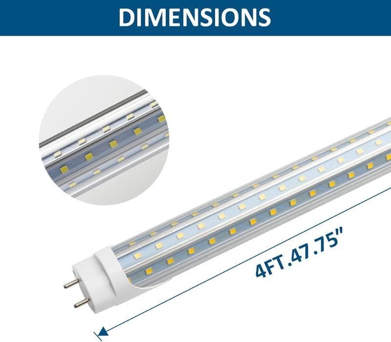 Photo 1 of (2x) T8 LED Bulbs 4 Foot, 36W 5000K Daylight White