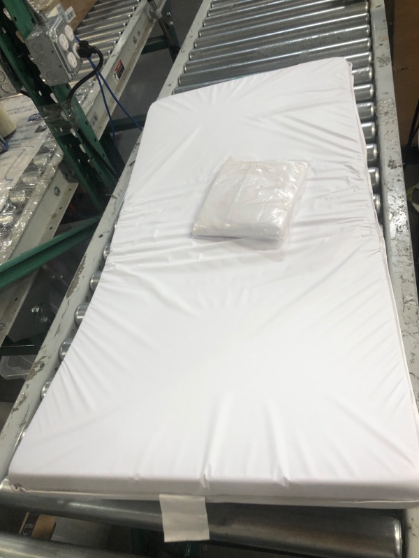 Photo 3 of **USED BUT APPEARS NEW** BabyDoll Bedding Cradle Mattress & Sheet Combo, White, 18" W x 36" L