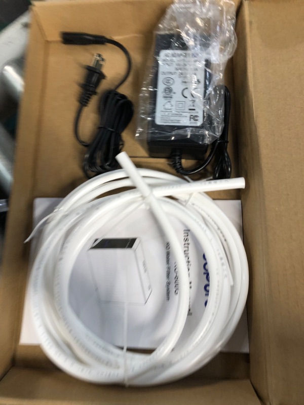 Photo 1 of Deepuro Reverse Osmosis System Under Sink 600GPD RO System Tankless RO Water System, 0.0001?m RO Purifier 5 Stage, Undersink Water Filter System, 1:1 Pure to Drain, Great Tasting Fast Flow, WS6A Light White