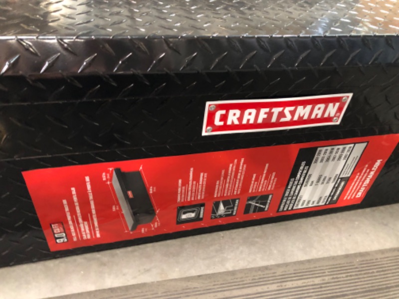 Photo 1 of **MISSING KEY** CRAFTSMAN 71.36-in x 19.57-in x 16.58-in Matte Black Aluminum Crossover Truck Tool Box