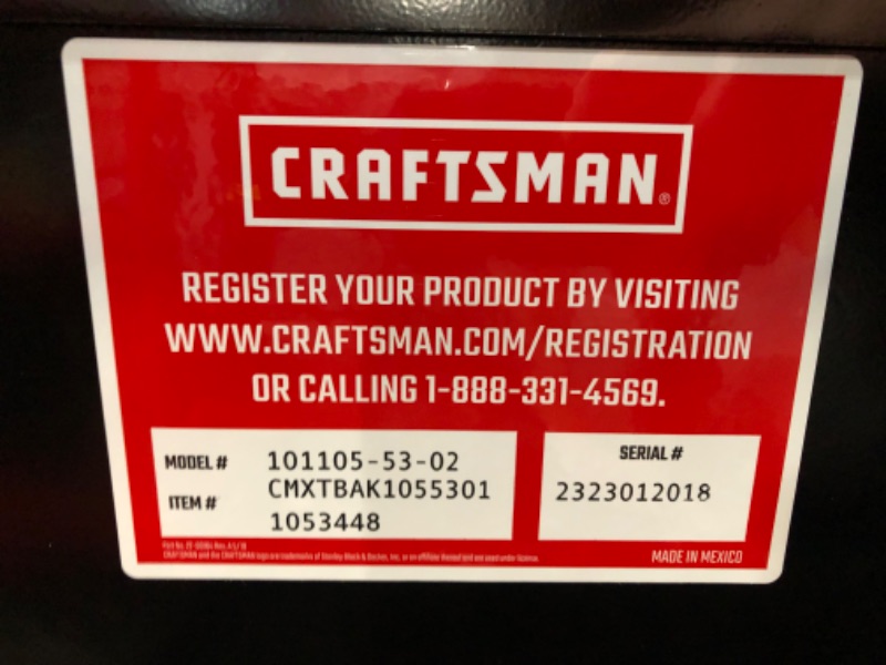 Photo 5 of **MISSING KEY** CRAFTSMAN 71.36-in x 19.57-in x 16.58-in Matte Black Aluminum Crossover Truck Tool Box