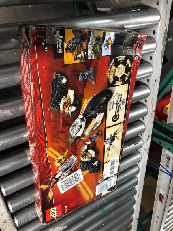 Photo 3 of **MISSING HALF THE PIECES, SEE PHOTOS** LEGO NINJAGO Legacy Ultra Sonic Raider 71739 Building Kit with a Motorcycle, Plane and Collectible Minifigures; New 2021 (725 Pieces) Frustration-Free Packaging