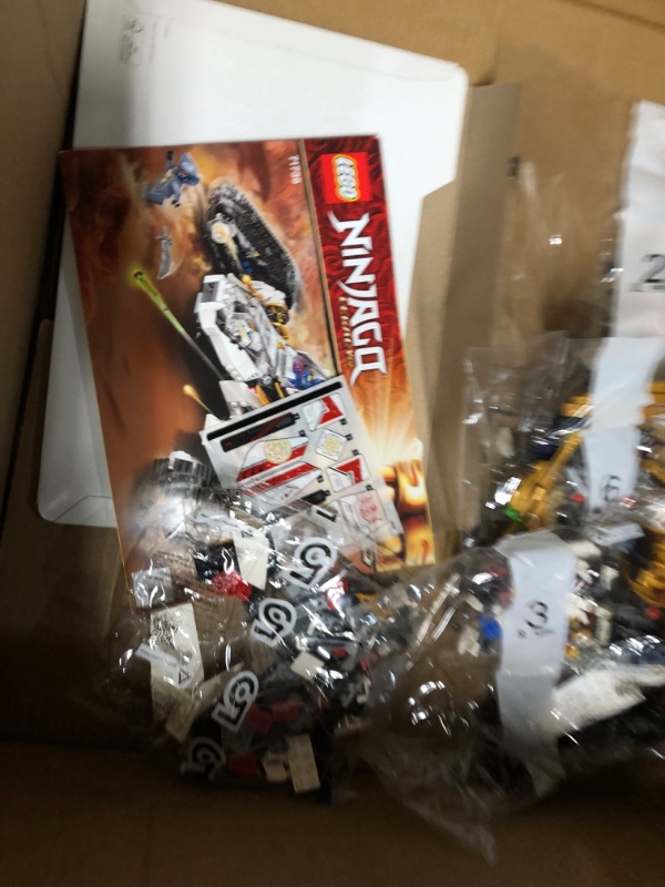 Photo 5 of **MISSING HALF THE PIECES, SEE PHOTOS** LEGO NINJAGO Legacy Ultra Sonic Raider 71739 Building Kit with a Motorcycle, Plane and Collectible Minifigures; New 2021 (725 Pieces) Frustration-Free Packaging