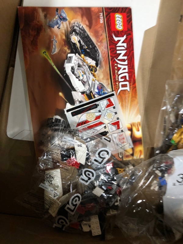 Photo 4 of **MISSING HALF THE PIECES, SEE PHOTOS** LEGO NINJAGO Legacy Ultra Sonic Raider 71739 Building Kit with a Motorcycle, Plane and Collectible Minifigures; New 2021 (725 Pieces) Frustration-Free Packaging