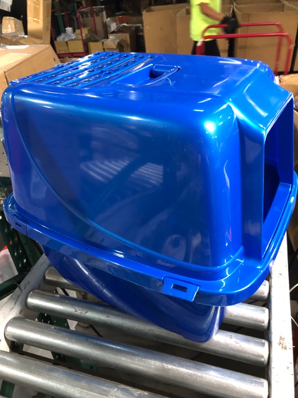 Photo 2 of **MISSING DOOR FLAP** Cat Litter Box - Blue