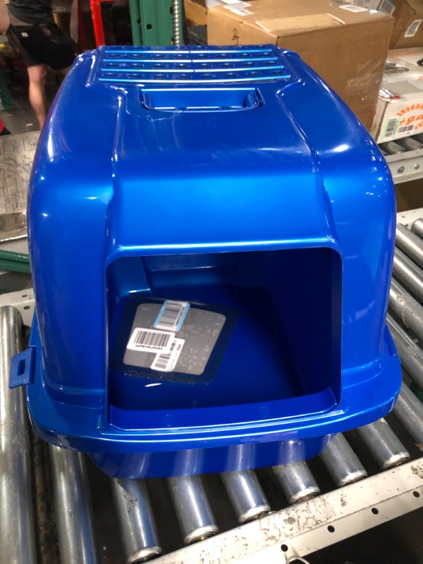 Photo 3 of **MISSING DOOR FLAP** Cat Litter Box - Blue