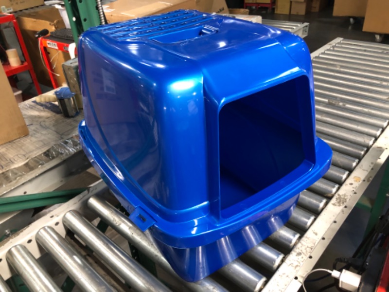 Photo 1 of **MISSING DOOR FLAP** Cat Litter Box - Blue