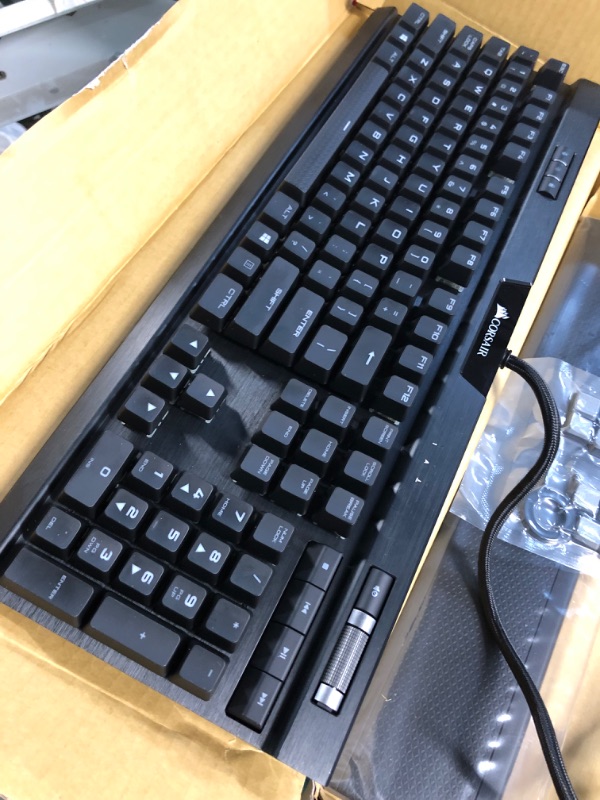 Photo 2 of **USED BUT APPEARS NEW** Corsair K70 RGB PRO Mechanical Gaming Keyboard - Cherry MX Brown Keyswitches - 8,000Hz Hyper-Polling - Durable PBT Double-Shot Keycaps - Magnetic Soft-Touch Palm Rest - Black (QWERTY - NA Layout) K70 RGB PRO MX BROWN (Tactile)