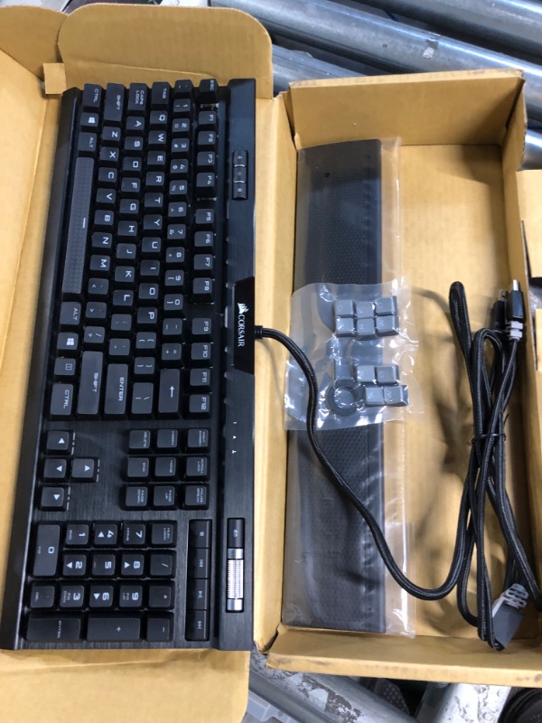 Photo 4 of **USED BUT APPEARS NEW** Corsair K70 RGB PRO Mechanical Gaming Keyboard - Cherry MX Brown Keyswitches - 8,000Hz Hyper-Polling - Durable PBT Double-Shot Keycaps - Magnetic Soft-Touch Palm Rest - Black (QWERTY - NA Layout) K70 RGB PRO MX BROWN (Tactile)