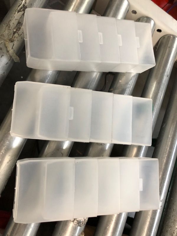 Photo 3 of (15x) Akro-Mils 30101 Plastic Bin Cup Storage for Sorting Small Parts In Shelf Bins, (2-Inch x 3-1/4-Inch x 3-Inch), White