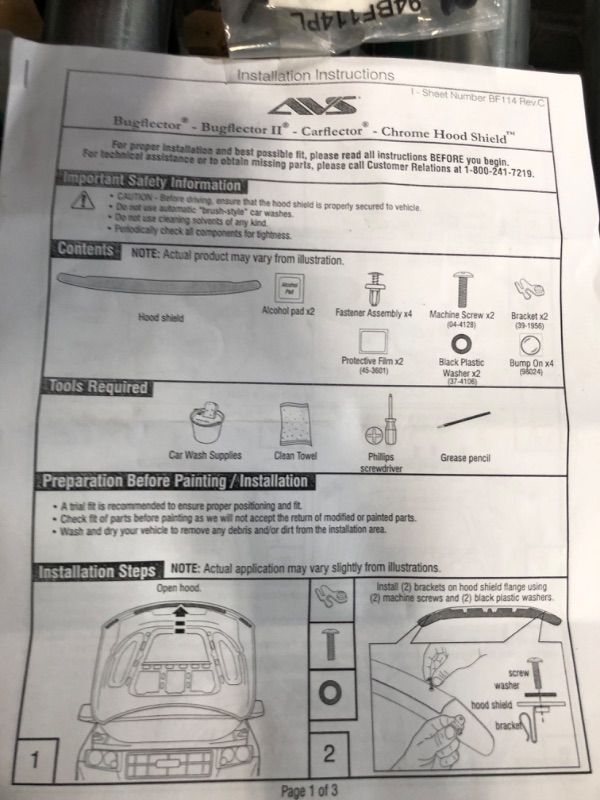 Photo 5 of **SEE NOTES** Auto Ventshade [AVS] Aeroskin Hood Protector | 2015 - 2020 Ford F - 150 (Excludes Raptor Model), Low Profile/Flush - Chrome | 622096 Aeroskin - Chrome