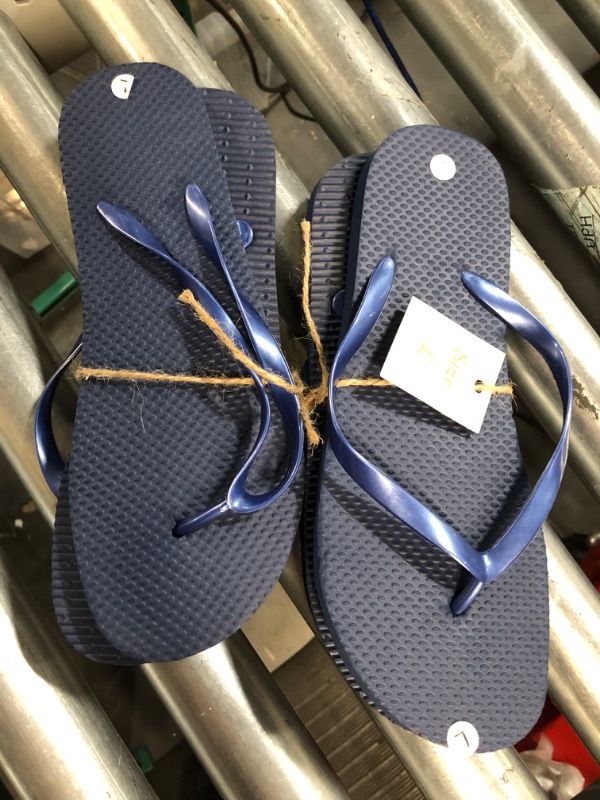 Photo 2 of (2x) Pair L Flip Flops - Blue