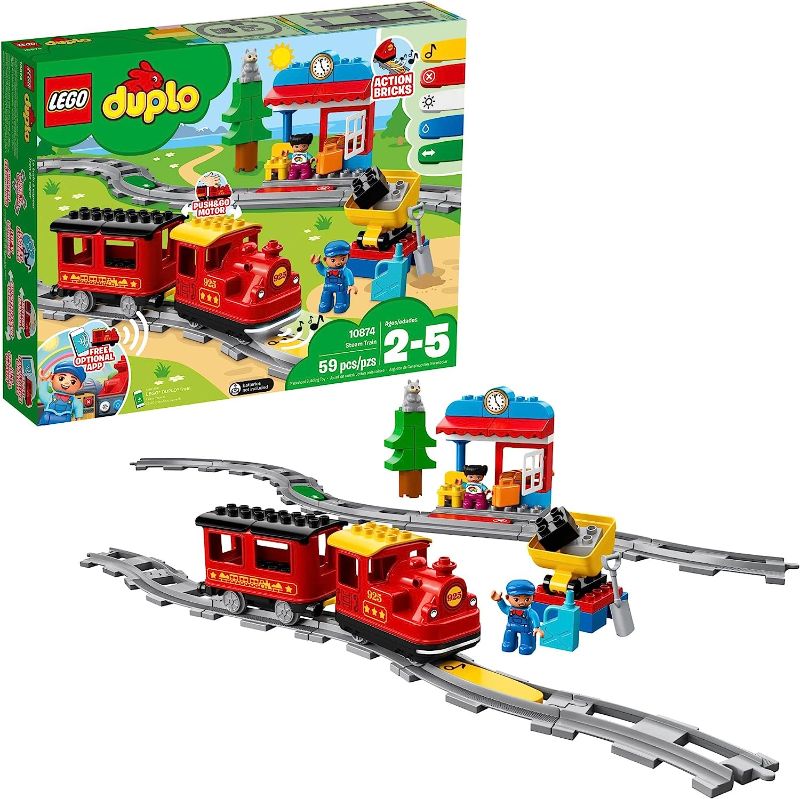 Photo 1 of *USED*
LEGO DUPLO Town Steam Train 10874 Remote Control Set 