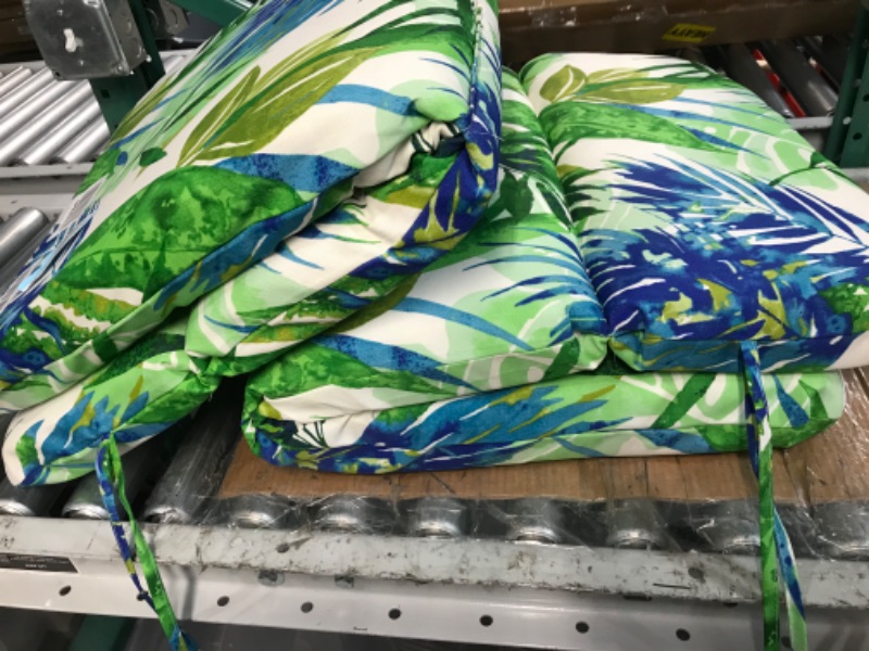 Photo 2 of *USED*
Pillow Perfect Tropic FloralSeat Cushion, 19" x 19", 2 Count