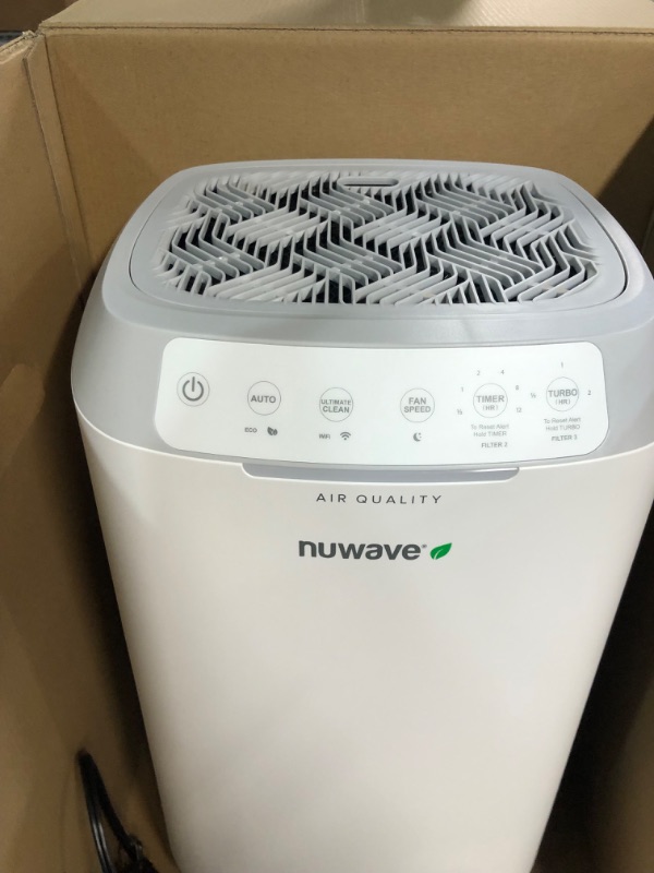 Photo 2 of (PARTS ONLY)Nuwave OxyPure ZERO E500 Smart Air Purifier, ZERO Waste & ZERO Filter Replacements Large Area up to 855 Sq Ft, Captures 100% of Particle Pollutants as Small as 0.1 Microns, Dual 3-Stage Air Filtration