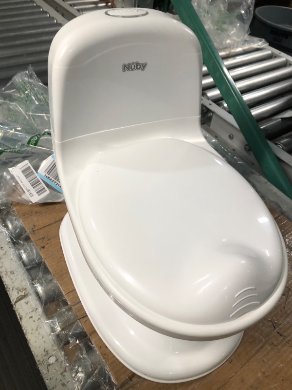 Photo 2 of *used*
Nuby My Real Potty Training Toilet with Life-Like Flush Button & Sound for Toddlers & Kids, White