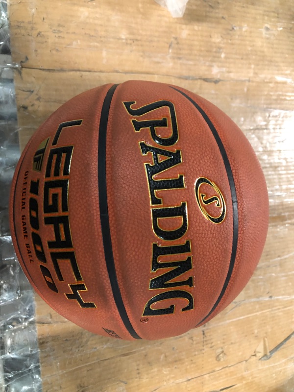 Photo 2 of *used*
Spalding TF-1000 Indoor Game Basketballs, Premium Composite Leather, High School & College Approved - 29.5", 28.5"