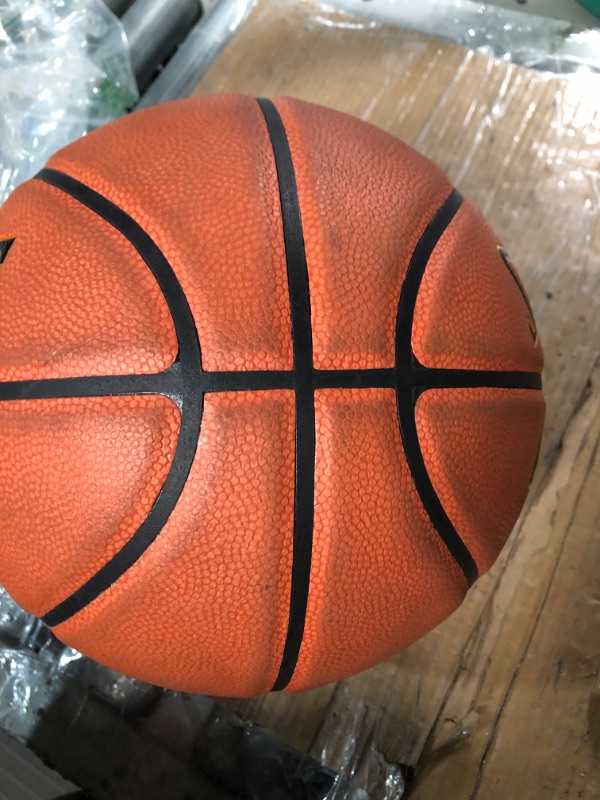 Photo 3 of *used*
Spalding TF-1000 Indoor Game Basketballs, Premium Composite Leather, High School & College Approved - 29.5", 28.5"