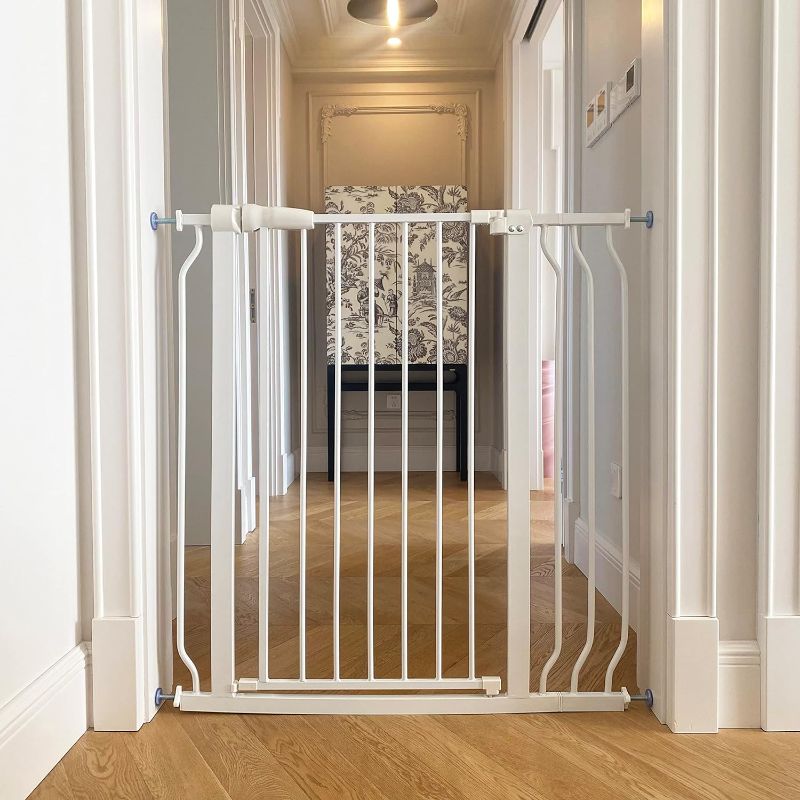 Photo 1 of BalanceFrom Easy Walk-Thru Safety Gate for Doorways and Stairways with Auto-Close/Hold-Open Features, Multiple Sizes