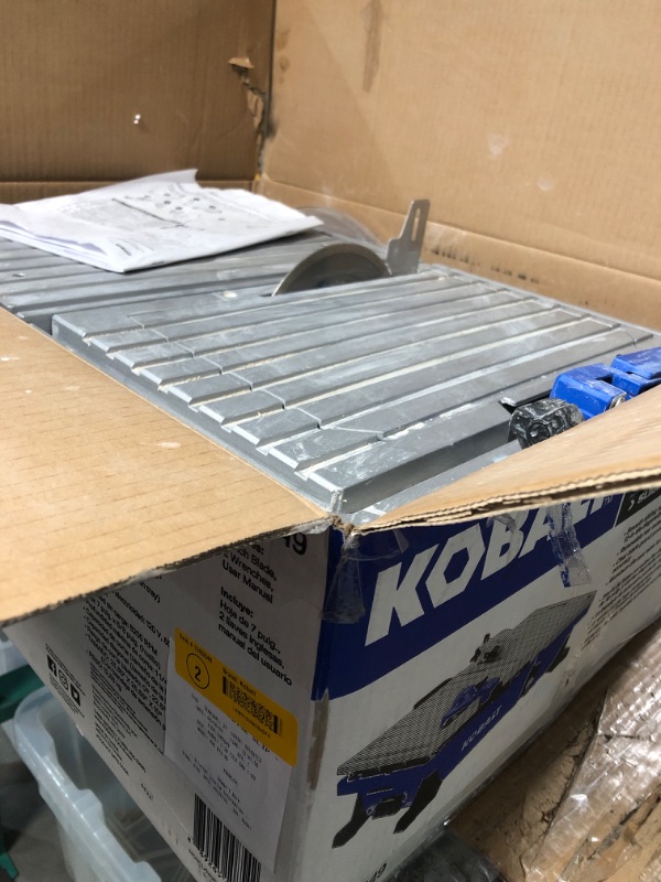 Photo 5 of **FOR PARTS ONLY**
Kobalt 7-in 1 Wet Tabletop Sliding Table Tile Saw KWS B72-06