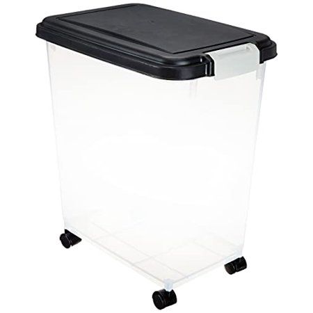 Photo 1 of *used*
33qt/25lbs Airtight Pet Food Storage Container, Black