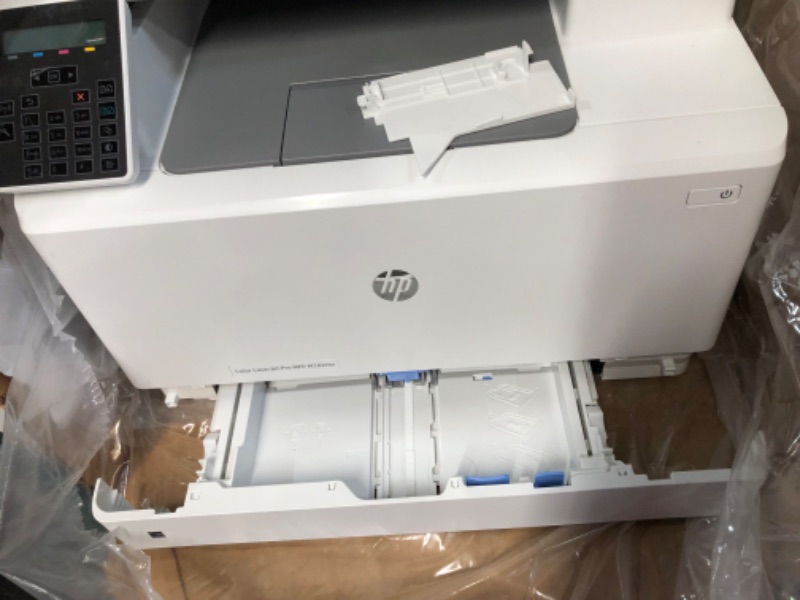 Photo 6 of *used* see notes**HP Color LaserJet Pro M182nw Wireless All-in-One Laser Printer, Remote Mobile Print, Scan & Copy, Works with Alexa (7KW55A), White