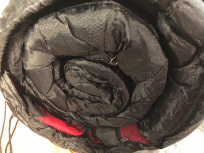 Photo 2 of *used*
HiZYNICE 0 Degree Sleeping Bag 100% Cotton Flannel for Adults XXL Oversized Cold Weather Winter,Free Compression Sack Black 90" x 39"