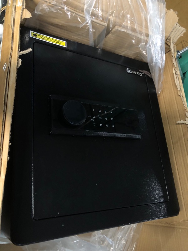 Photo 1 of *used*
Kavey 1.7 Cub Safe Box, Home Safe with Backlit Touch Screen Keypad and Dual Alarm System,1.7 Cubic Feet