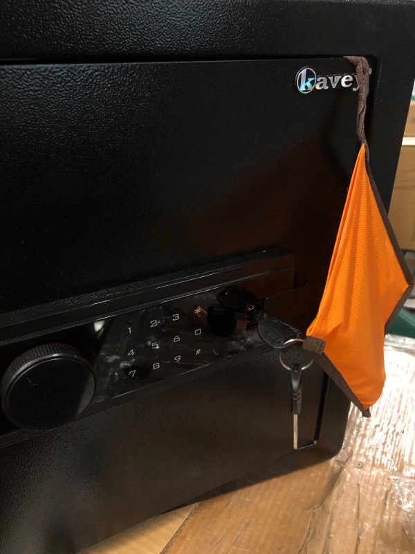 Photo 3 of *used*
Kavey 1.7 Cub Safe Box, Home Safe with Backlit Touch Screen Keypad and Dual Alarm System,1.7 Cubic Feet