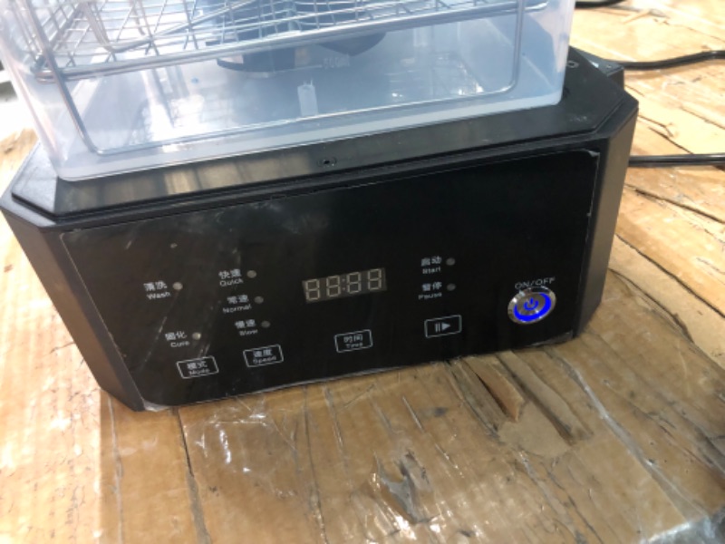 Photo 1 of *used*
Creality 3D UW-01 Washing and Curing Machine 2 in 1 UV Curing Rotary Box Bucket for LCD/DLP/SLA 3D Printer Models UV Rotary Curing Resin Box 7.42x6x7.8 inches